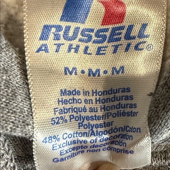 Russell Athletic University of Alberta Grey Hoodie Men's Size M - Picture 7 of 8